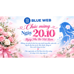💐🌷 BLUE WEB | CHÚC MỪNG NGÀY PHỤ NỮ VIỆT NAM 20/10/2026 🌷💐