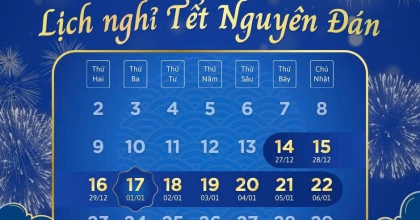 THƯ CHÚC TẾT VÀ THÔNG BÁO LỊCH NGHỈ TẾT NGUYÊN ĐÁN BÍNH NGỌ NĂM 2026!
