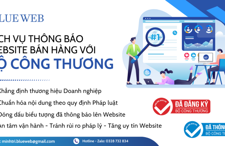 Dịch vụ thông báo website bán hàng online với Bộ Công Thương