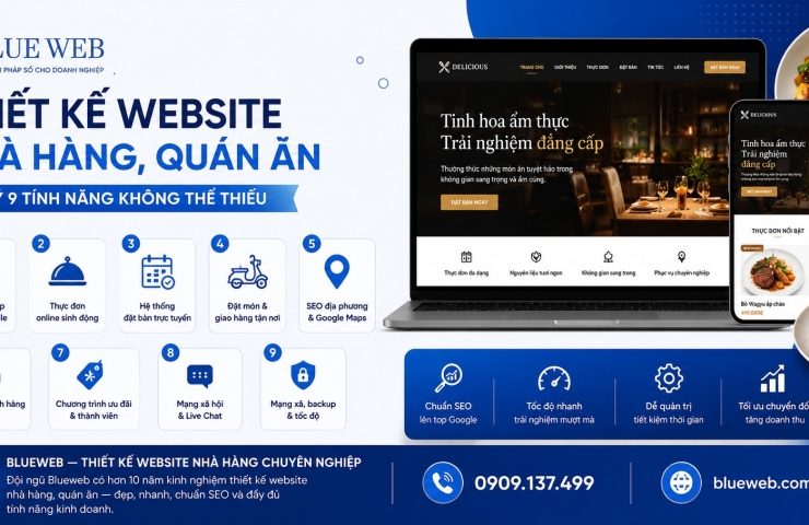 Thiết Kế Website Nhà Hàng, Quán Ăn - Tính Năng Không Thể Thiếu