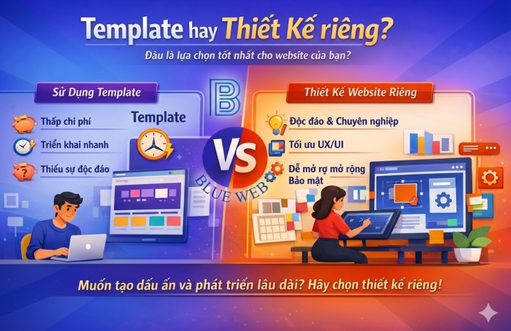 Thiết kế website: Template hay thiết kế riêng?