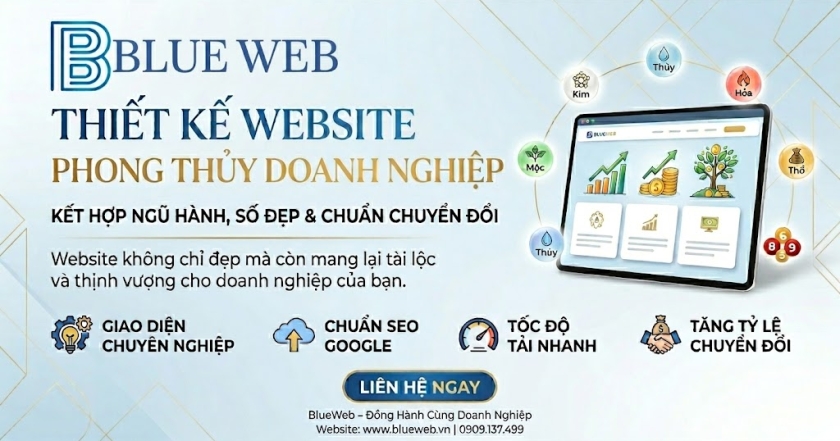Thiết Kế Website Phong Thủy Doanh Nghiệp – Kết Hợp Ngũ Hành, Số Đẹp & Chuẩn Chuyển Đổi