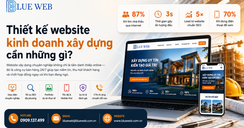 Thiết kế website kinh doanh xây dựng cần những gì?