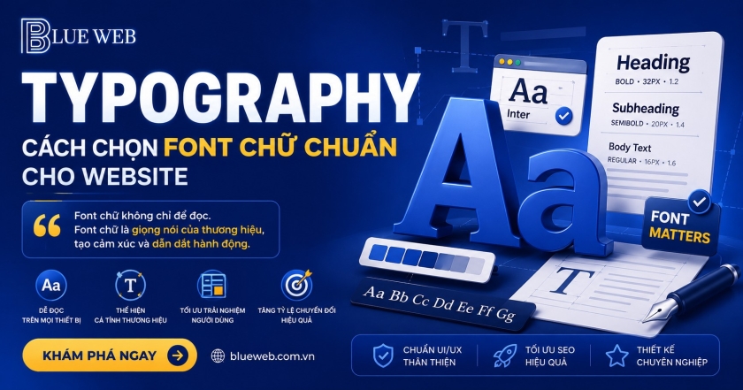 Typography — Cách chọn font chữ chuẩn cho website